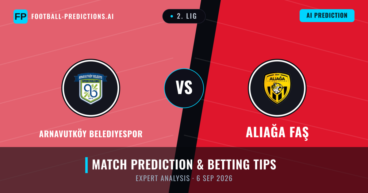 Arnavutköy Belediyespor vs Aliağa FAŞ — match prediction & preview
