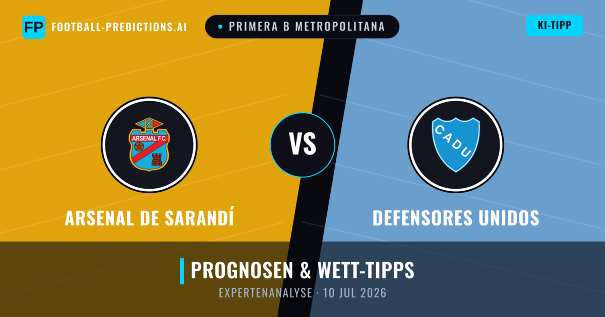 Arsenal de Sarandí vs Defensores Unidos — Prognose und Spielvorschau