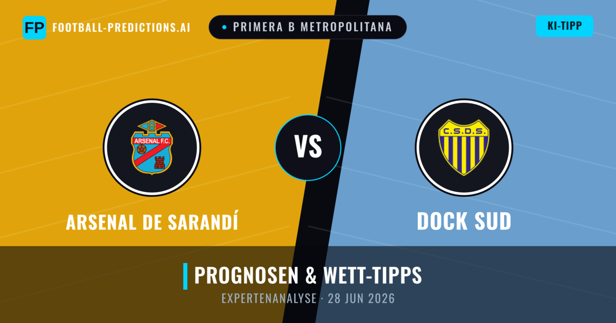Arsenal de Sarandí vs Dock Sud — Prognose und Spielvorschau