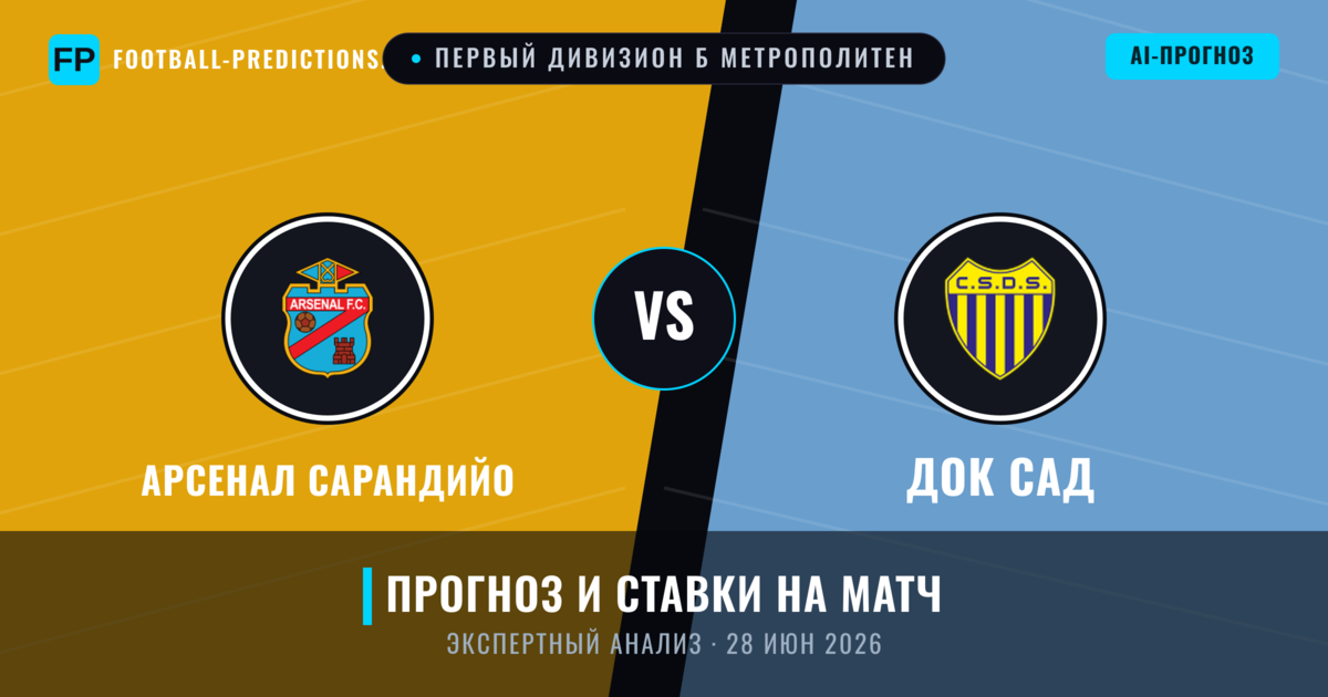 Арсенал Сарандийо – Док Сад — прогноз и превью матча