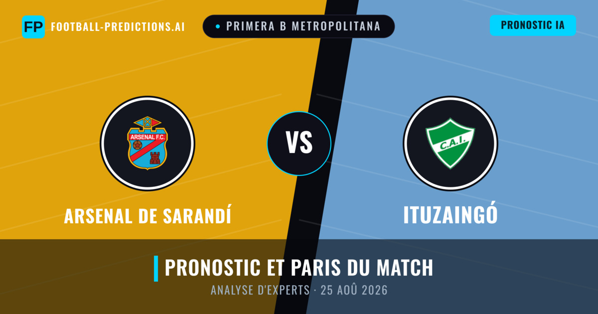 Arsenal de Sarandí vs Ituzaingó — pronostic et avant-match