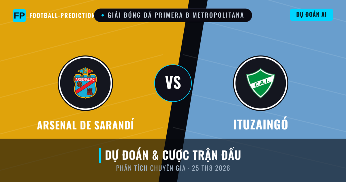 Arsenal de Sarandí vs Ituzaingó — dự đoán và xem trước trận đấu