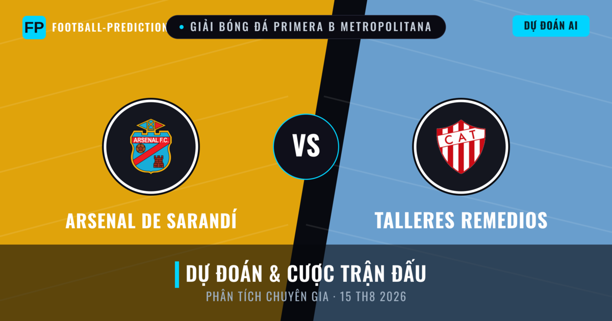 Arsenal de Sarandí vs Talleres Remedios — dự đoán và xem trước trận đấu