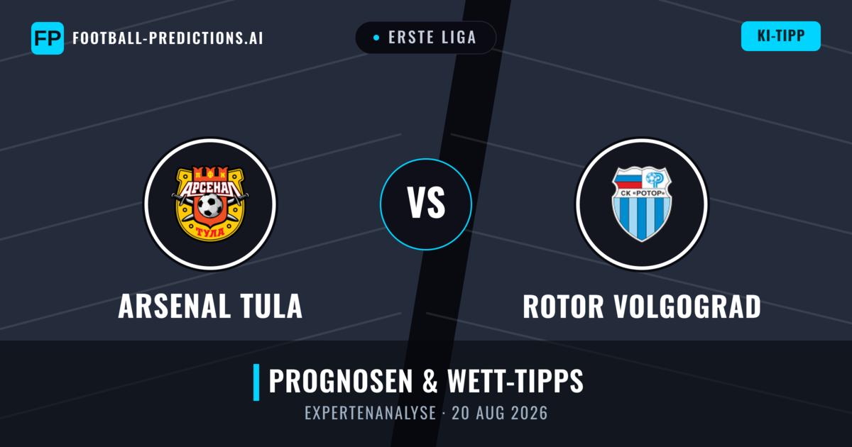 Arsenal Tula vs Rotor Volgograd — Prognose und Spielvorschau