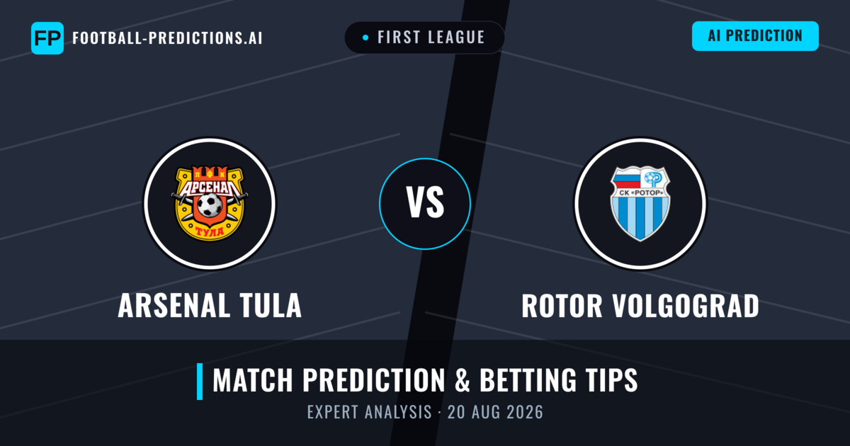 Arsenal Tula vs Rotor Volgograd — match prediction & preview
