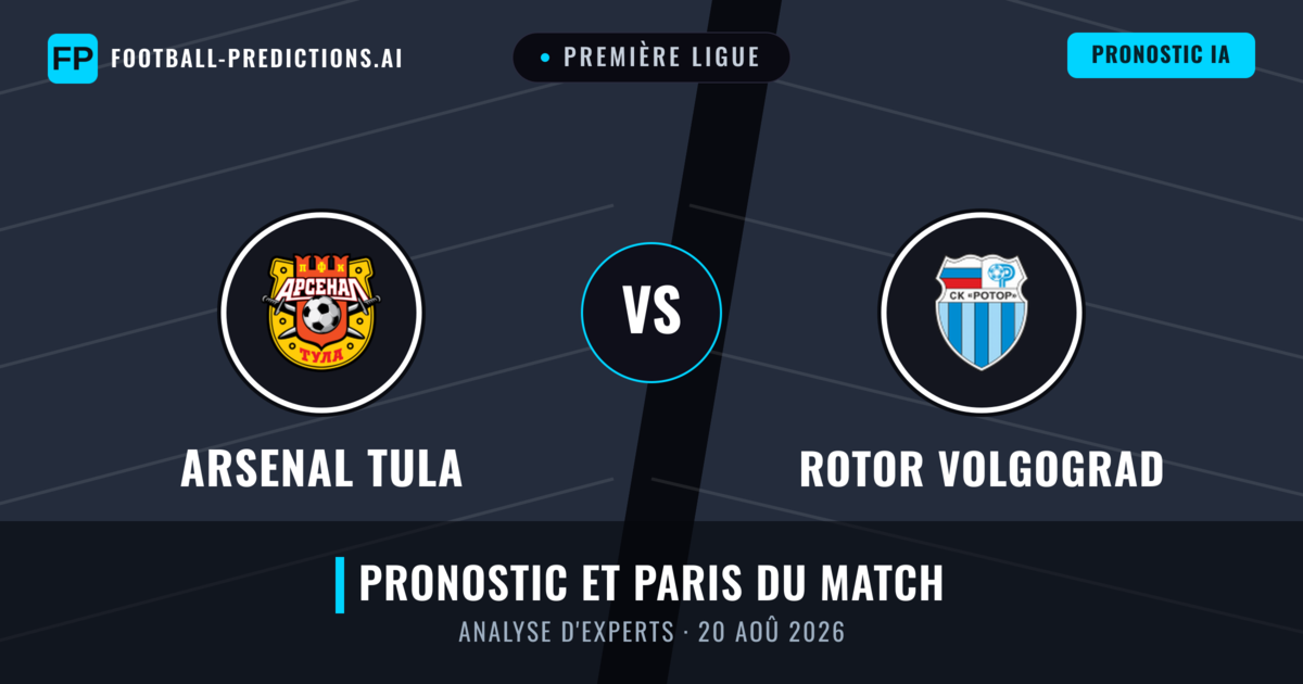 Arsenal Tula vs Rotor Volgograd — pronostic et avant-match