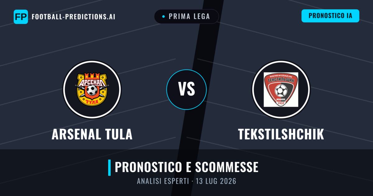 Arsenal Tula vs Tekstilshchik — pronostico e anteprima del match
