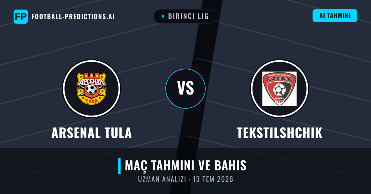 Arsenal Tula - Tekstilshchik — maç tahmini ve önizleme