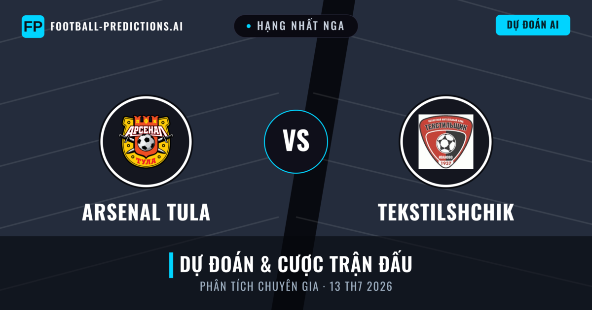 Arsenal Tula vs Tekstilshchik — dự đoán và xem trước trận đấu