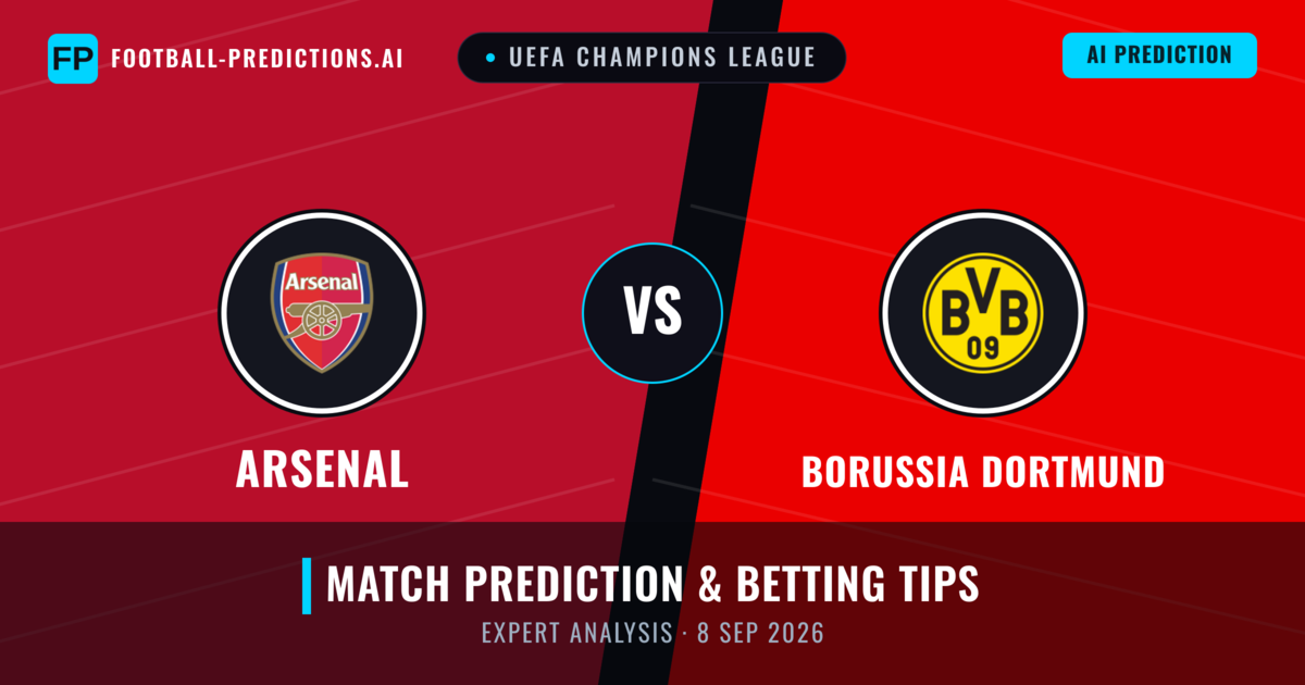 Arsenal vs Borussia Dortmund — match prediction & preview