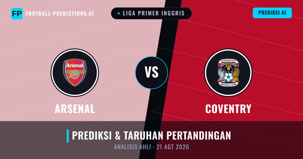 Arsenal vs Coventry — prediksi dan pratinjau pertandingan