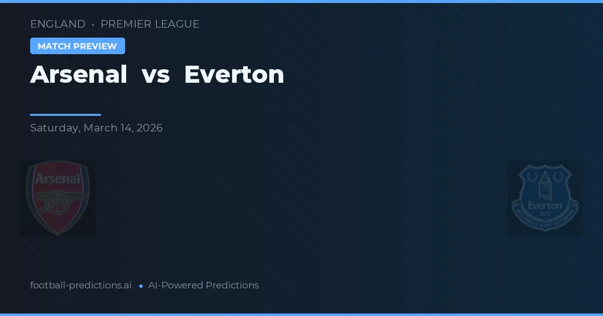 Arsenal vs Everton — match prediction & preview