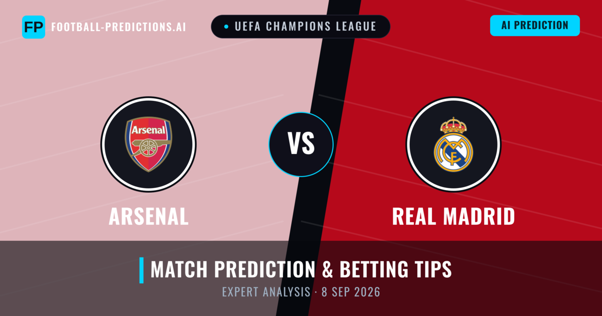 Arsenal vs Real Madrid — match prediction & preview
