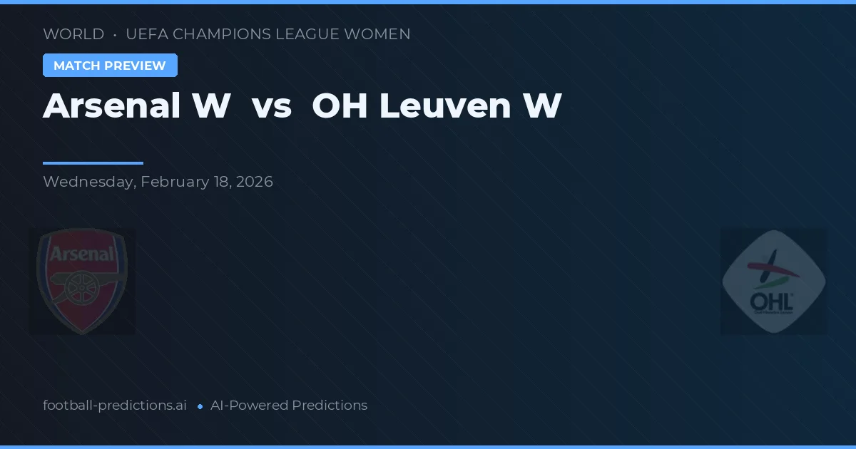 Arsenal W - OHL Leuven W — maç tahmini ve önizleme