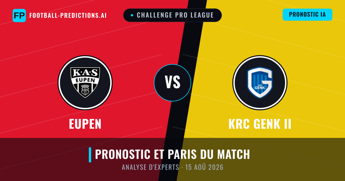 Eupen vs KRC Genk II — pronostic et avant-match
