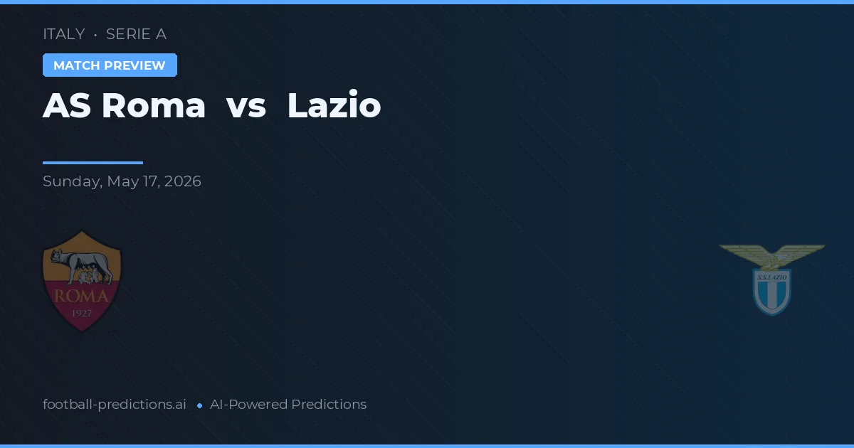 AS Roma vs Lazio — match prediction & preview
