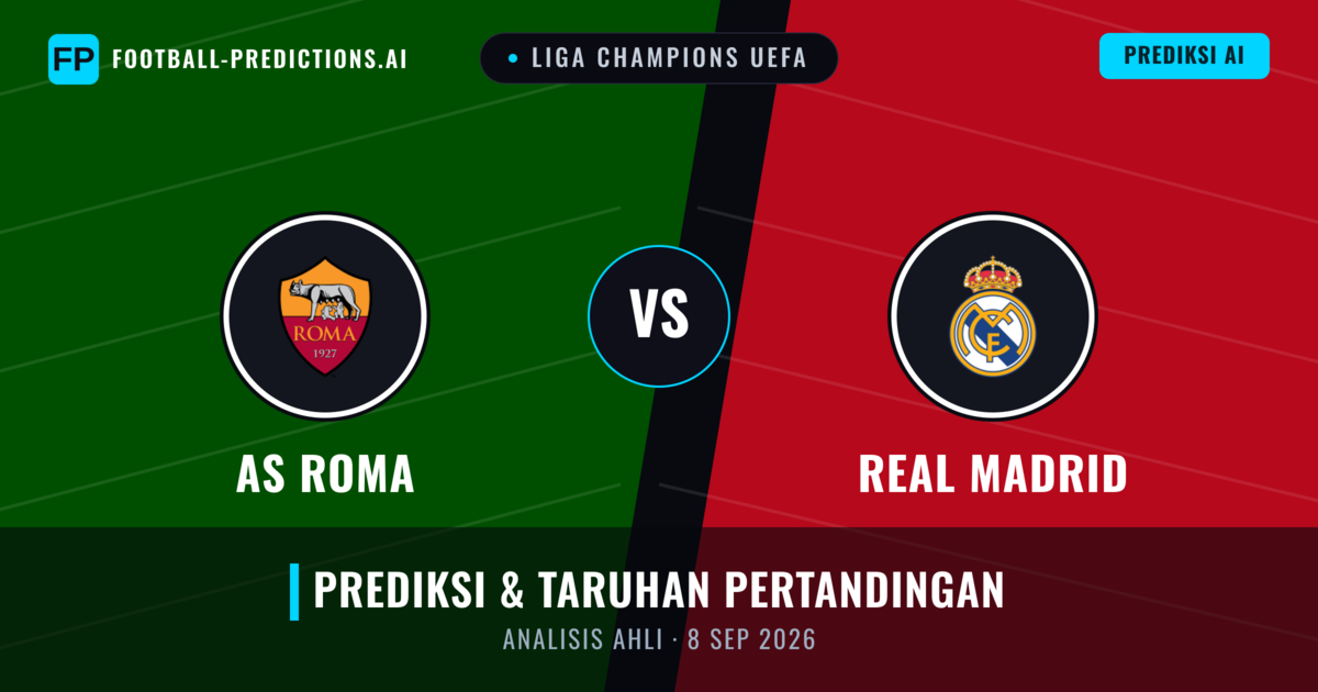 AS Roma vs Real Madrid — prediksi dan pratinjau pertandingan
