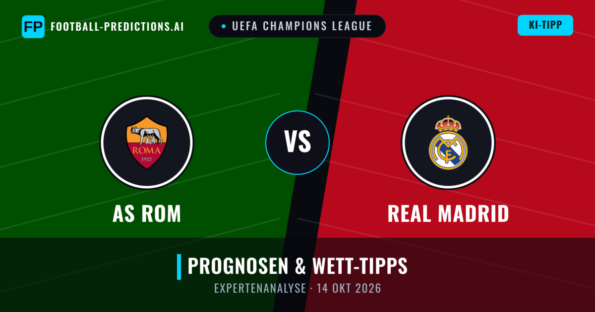 AS Rom vs Real Madrid — Prognose und Spielvorschau