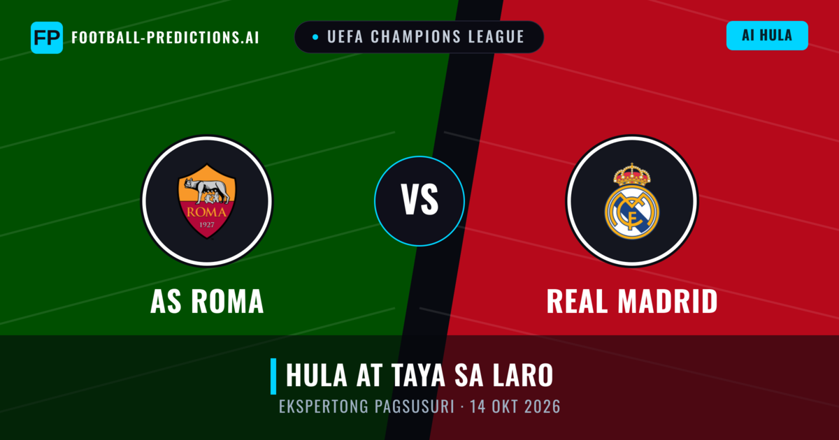 AS Roma vs Real Madrid — hula at preview ng laban