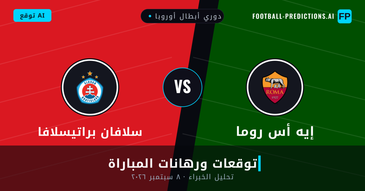 إيه أس روما ضد سلافان براتيسلافا — توقعات ومعاينة المباراة
