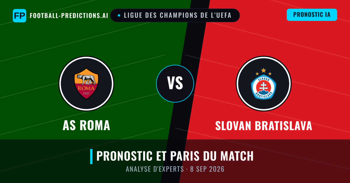 AS Roma vs Slovan Bratislava — pronostic et avant-match