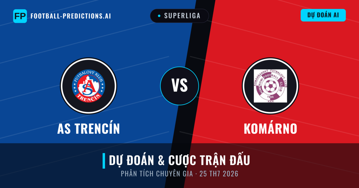 AS Trencín vs Komárno — dự đoán và xem trước trận đấu