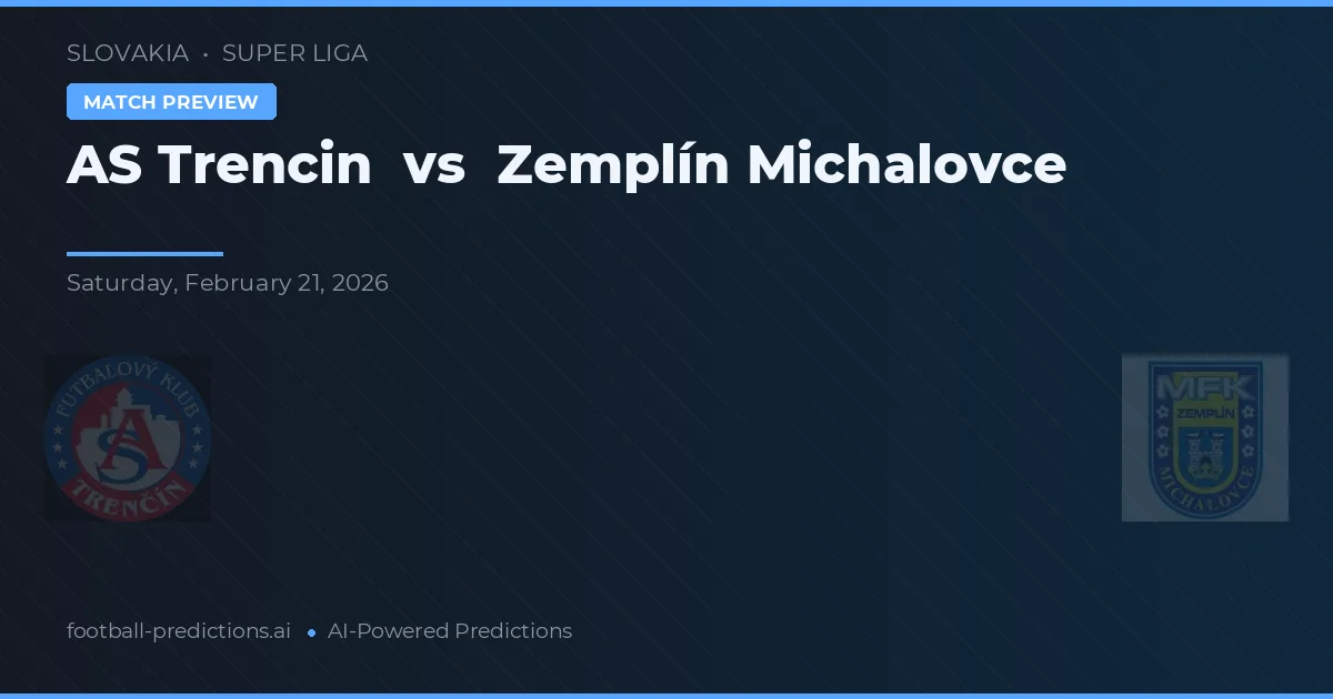 AS Trenčín vs Zemplín Michalovce — pronostic et avant-match