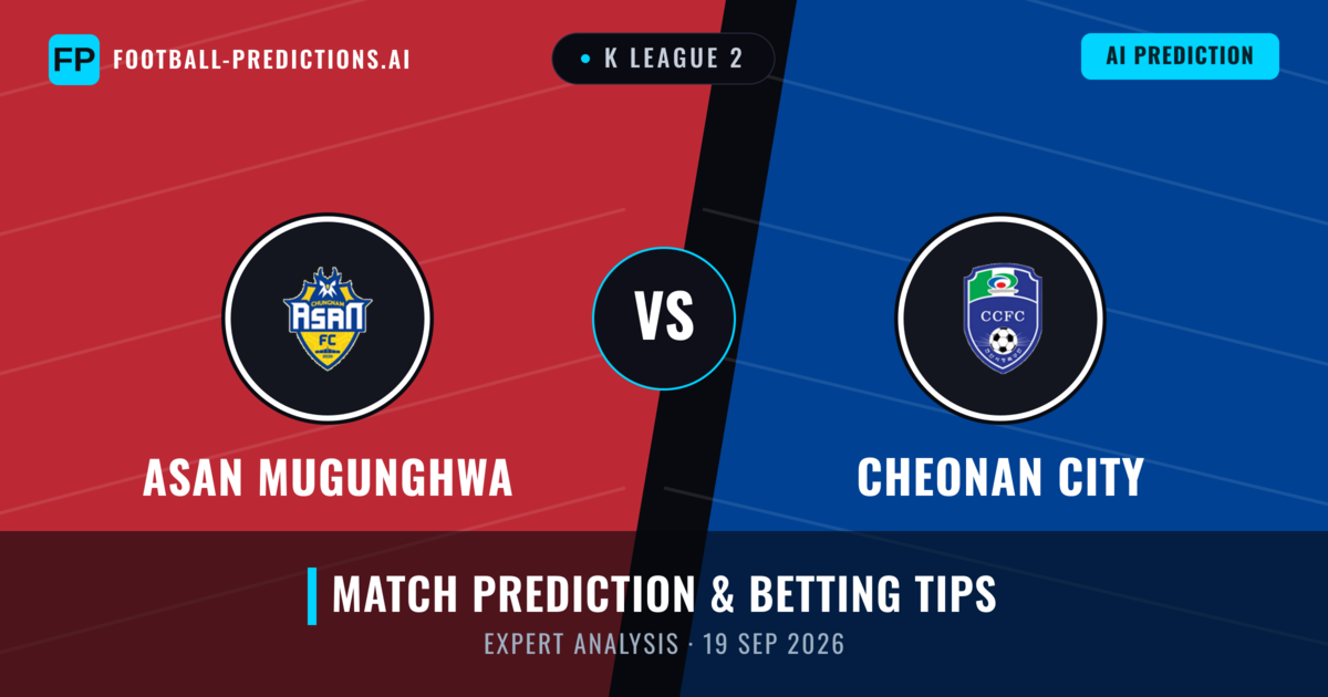 Asan Mugunghwa vs Cheonan City — match prediction & preview