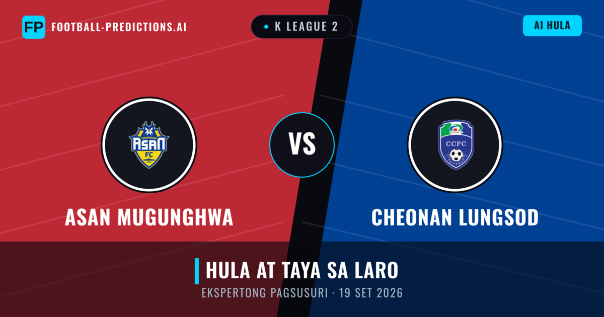 Asan Mugunghwa vs Cheonan Lungsod — hula at preview ng laban