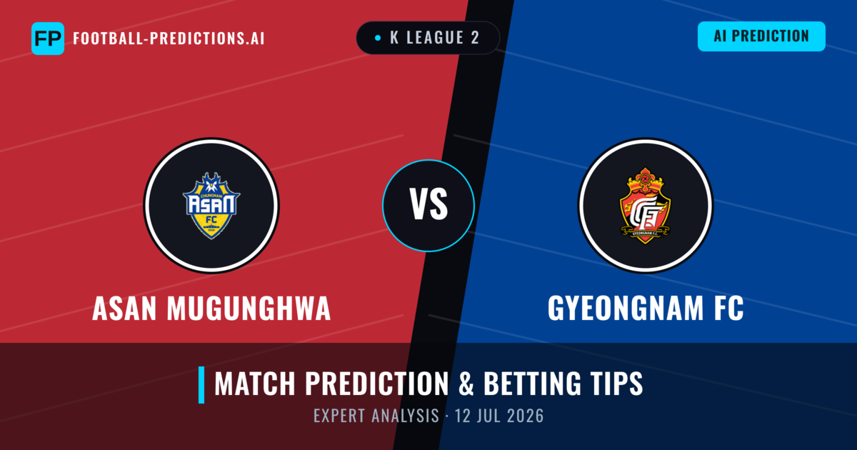 Asan Mugunghwa vs Gyeongnam FC — match prediction & preview