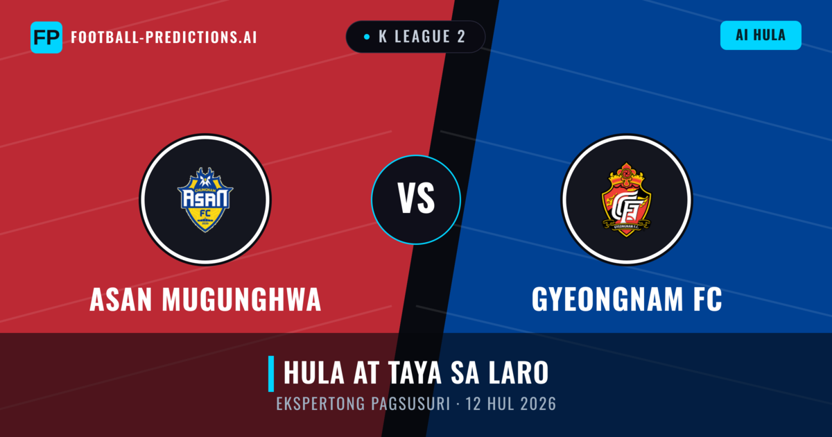Asan Mugunghwa vs Gyeongnam FC — hula at preview ng laban
