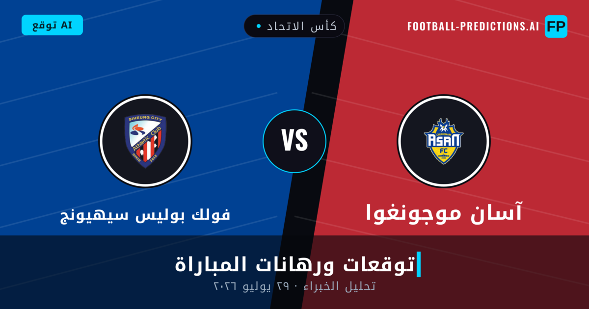 آسان موجونغوا ضد فولك بوليس سيهيونج — توقعات ومعاينة المباراة