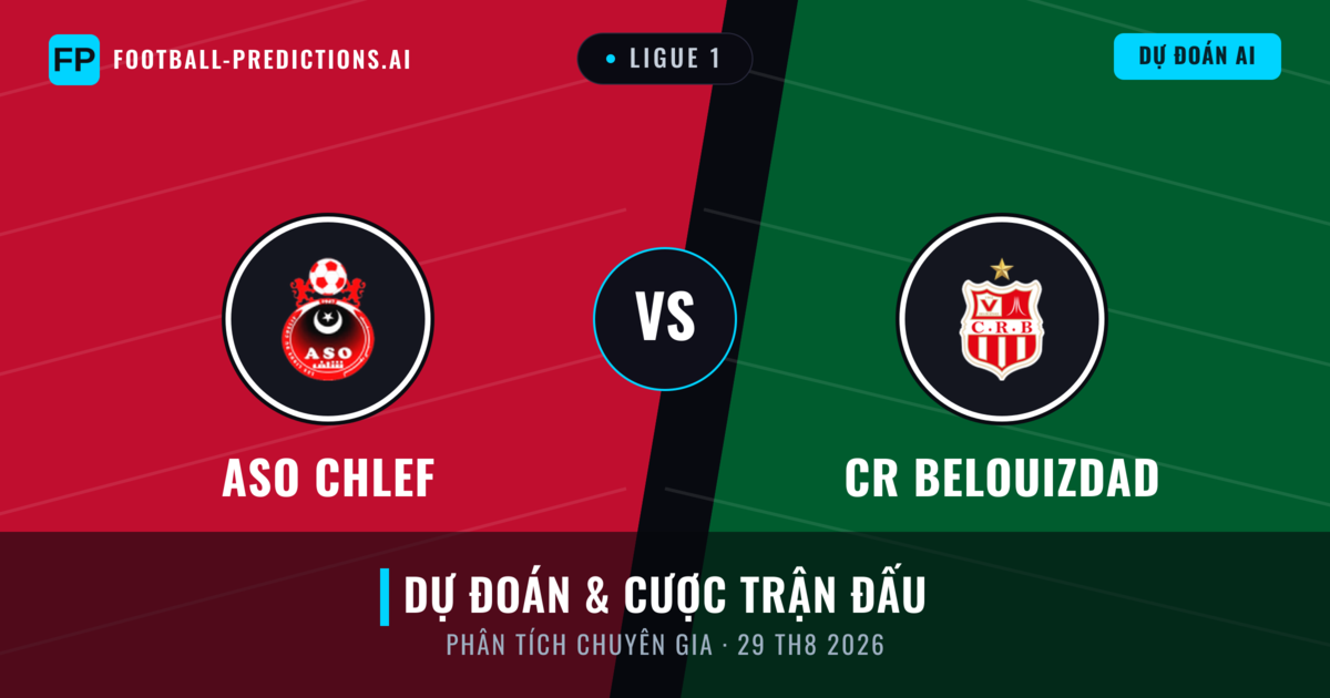 ASO Chlef vs CR Belouizdad — dự đoán và xem trước trận đấu