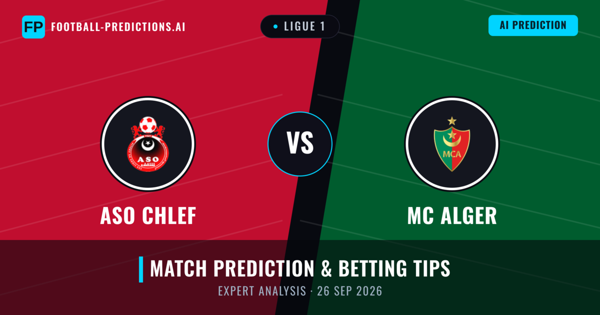 ASO Chlef vs MC Alger — match prediction & preview
