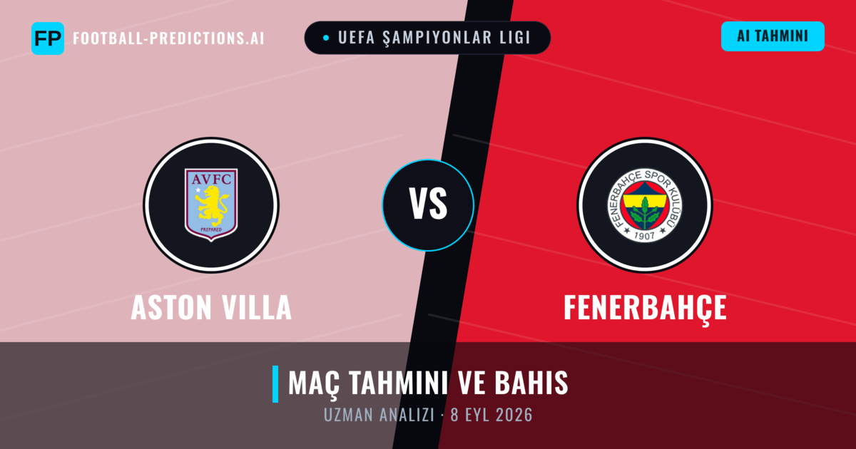 Aston Villa - Fenerbahçe — maç tahmini ve önizleme
