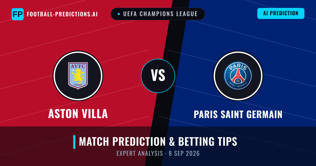 Aston Villa vs Paris Saint Germain — match prediction & preview