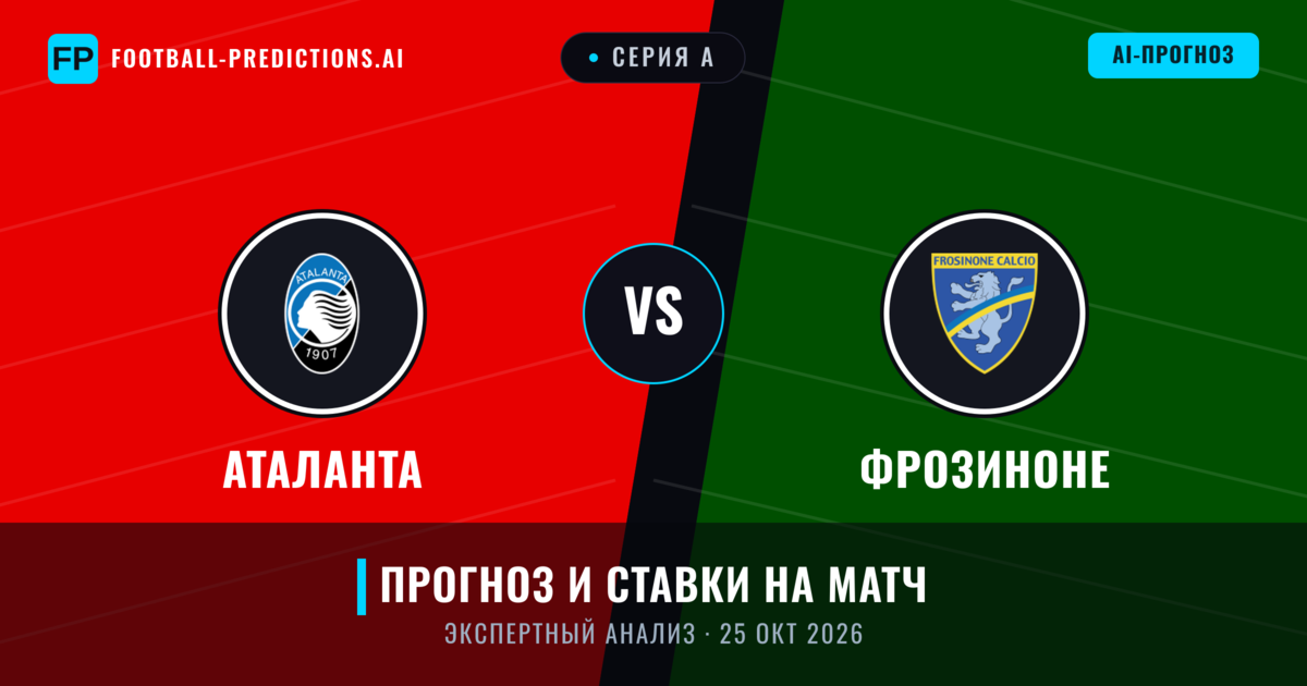 Аталанта – Фрозиноне — прогноз и превью матча