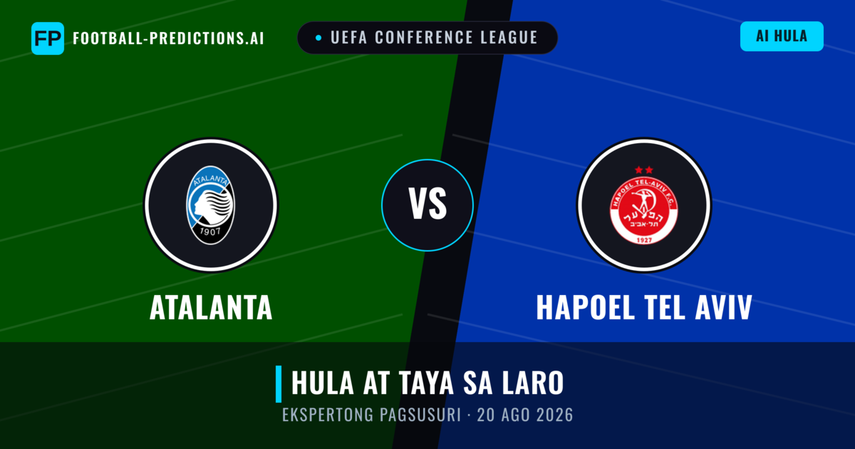 Atalanta vs Hapoel Tel Aviv — hula at preview ng laban