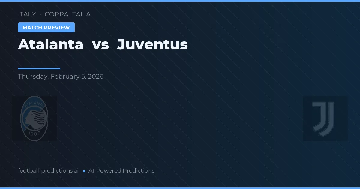 Atalanta vs Juventus — pronostic et avant-match