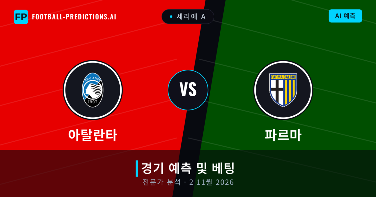 아탈란타 대 파르마 — 경기 예측 및 프리뷰
