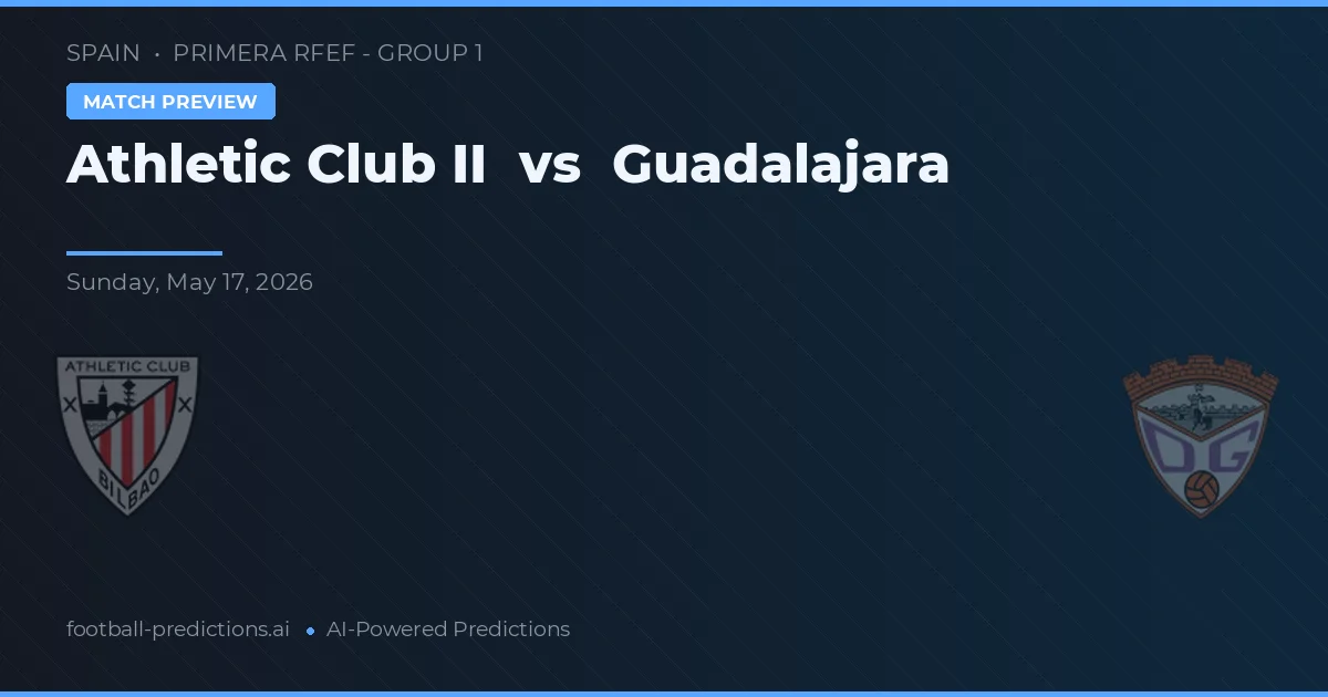 Athletic Bilbao II vs Guadalajara — Prognose und Spielvorschau