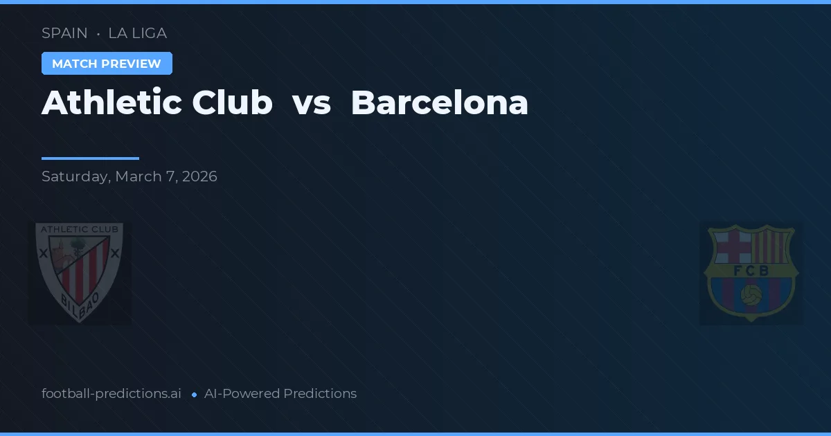 Athletic Bilbao vs Barcelona — prediksi dan pratinjau pertandingan