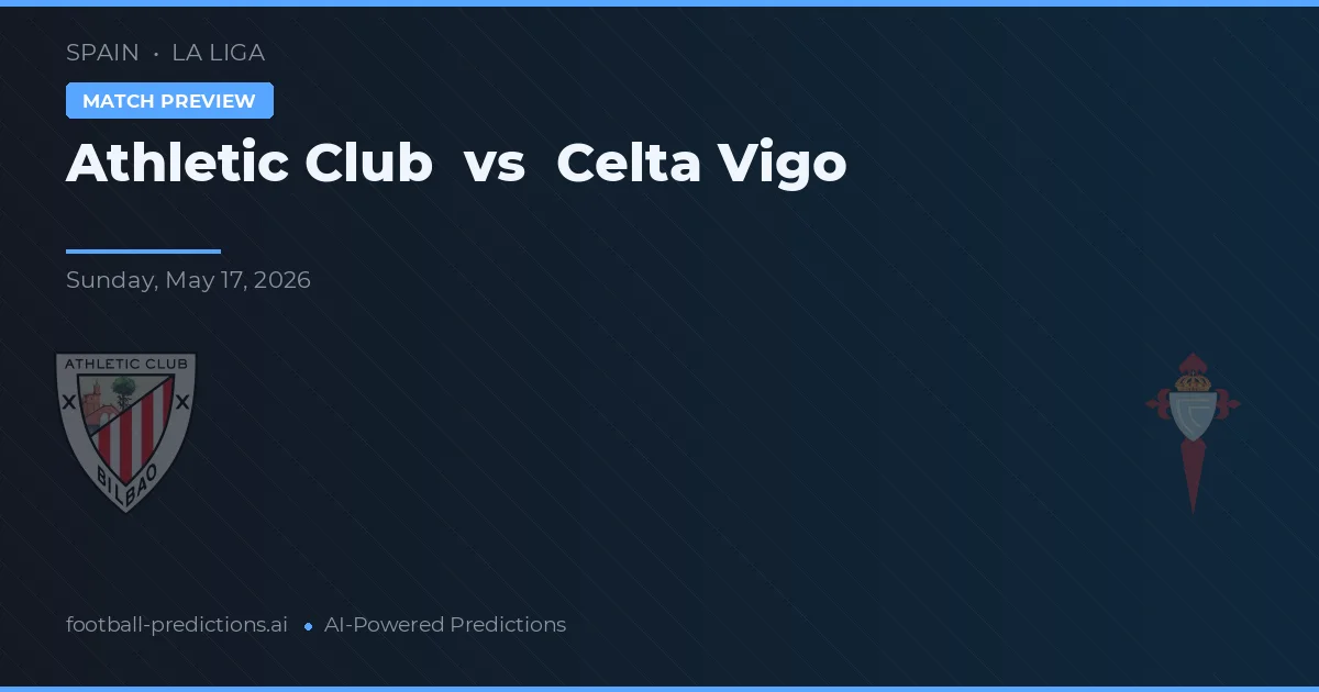Athletic Bilbao vs Celta de Vigo — prediksi dan pratinjau pertandingan