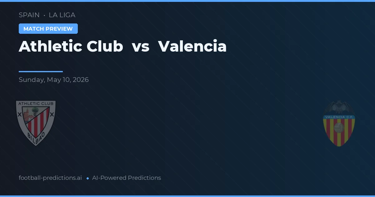 Athletic Bilbao vs Valence — pronostic et avant-match