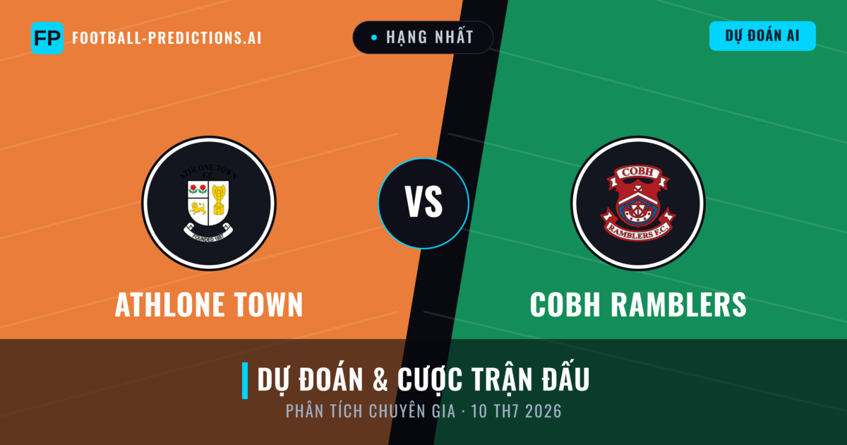 Athlone Town vs Cobh Ramblers — dự đoán và xem trước trận đấu
