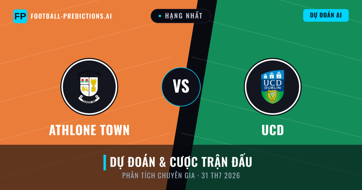 Athlone Town vs UCD — dự đoán và xem trước trận đấu