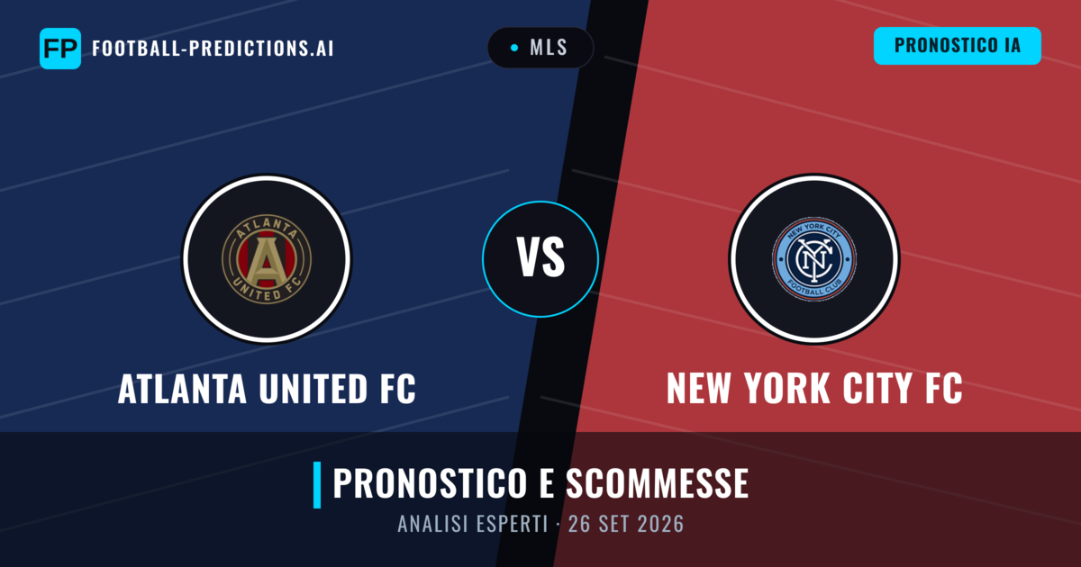 Atlanta United FC vs New York City FC — pronostico e anteprima del match