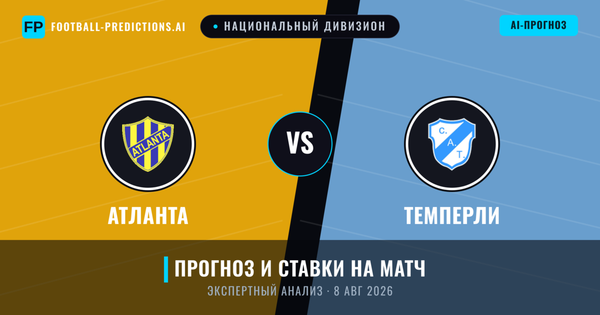 Атланта – Темперли — прогноз и превью матча