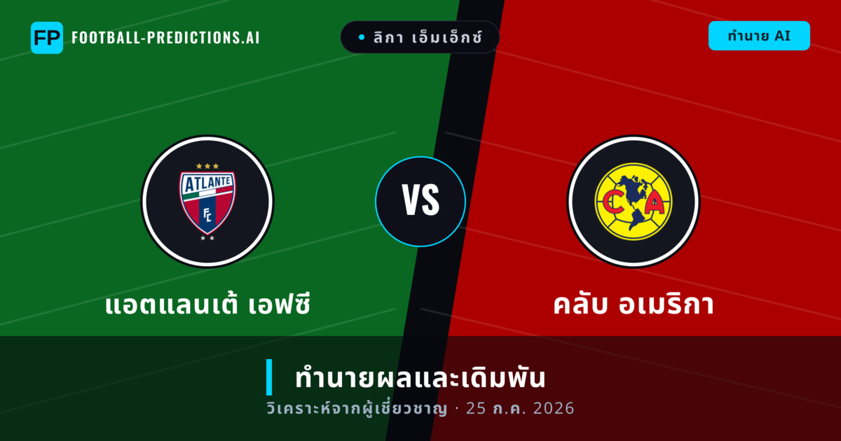 แอตแลนเต้ เอฟซี พบ คลับ อเมริกา — ทำนายผลและพรีวิวการแข่งขัน