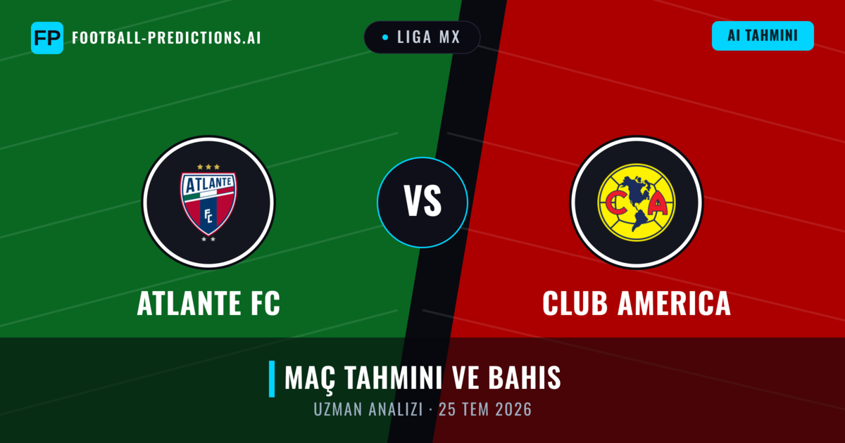 Atlante FC - Club America — maç tahmini ve önizleme